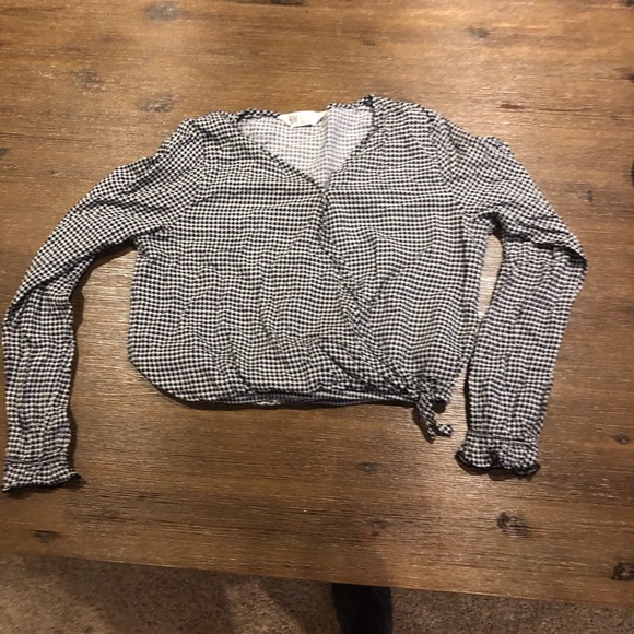 H&M girls Houndstooth tooth blouse - Picture 1 of 4